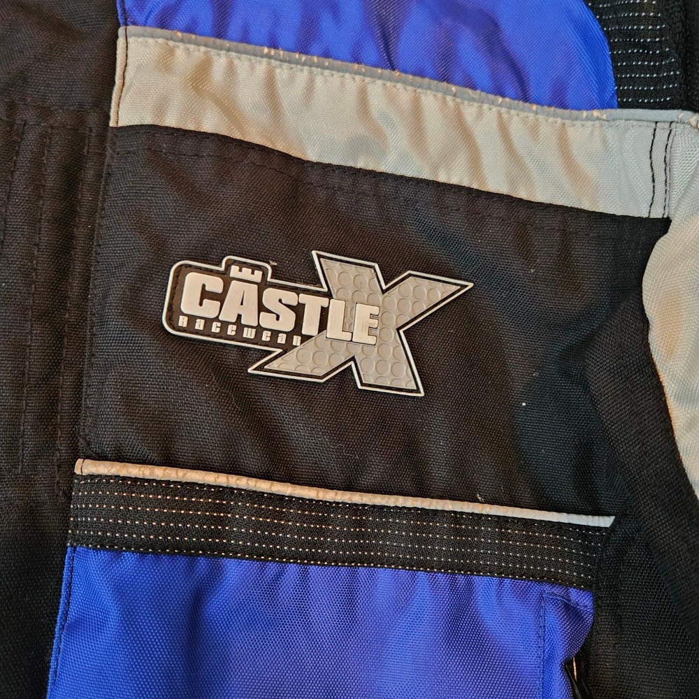 Castle X Racewear Snowmobile Method Jacket Mens‎ XS Blue Black Reflective Hitena - Picture 6 of 11